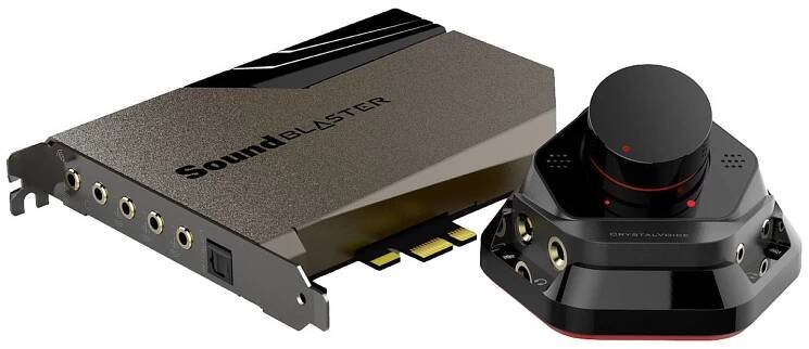 Creative Sound Blaster AE-7 5.1 interní zvuková karta PCIe externí ovládání hlasitosti