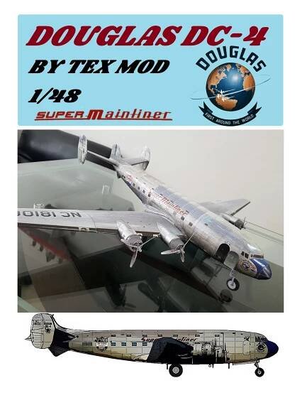 1/48 DOUGLAS DC-4E SUPER MAINLINER PAPER MODEL