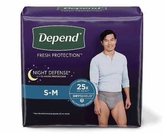 Depend® Incontinence Night Defense® Underwear for Men