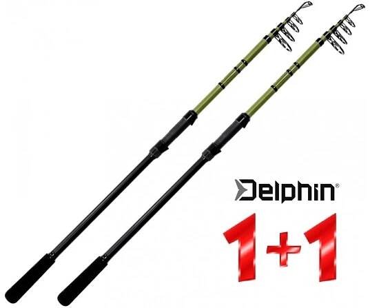 Teleskopické kaprové pruty Delphin PARTISAN Tele 300 cm/100 g - AKCE 1+1