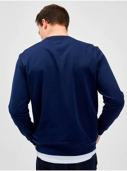 GAP Mikina logo fleece modrá