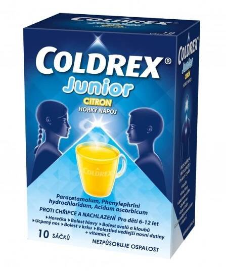Coldrex Junior Citron 10 sáčků od 135 Kč