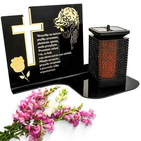 Hřbitovní Svíčka na hřbitov LED věčný HROB Soška pro maminku babičky tatínka