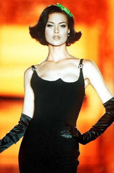 shalom harlow, spring 1995 couture