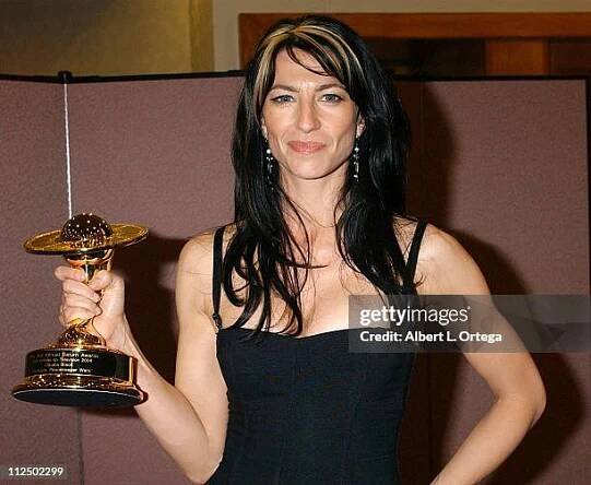 Claudia Black, winner for Best Television Actress for "Farscape: Peacekeeper Wars"