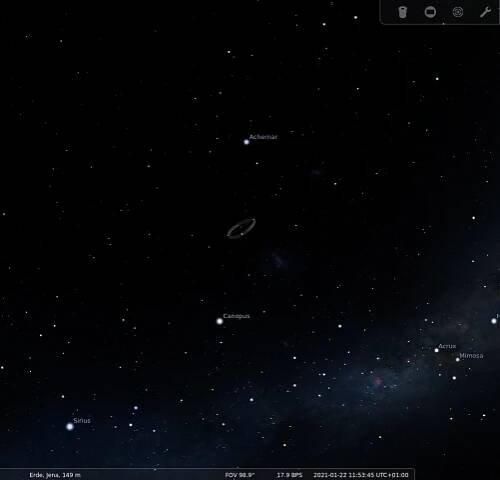 depiction in Stellarium by Fabien Chéreau (since 2000 CE)