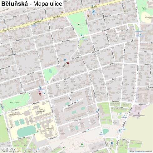 Běluňská - mapy | Kurzy.cz