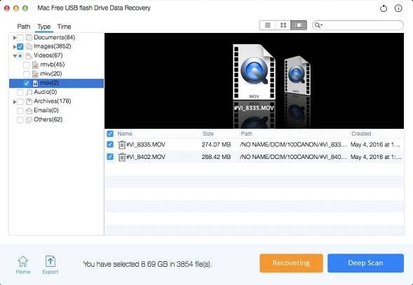 Mac Free USB flash Drive Data Recovery Software Free Download/Try