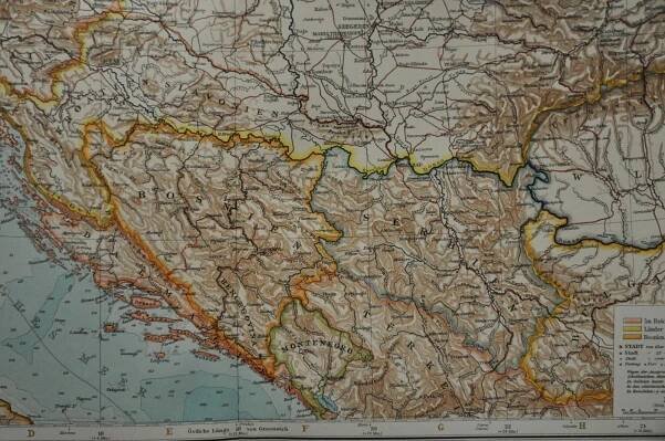 RAKOUSKO-UHERSKO - MAPA - 1890 | Aukro