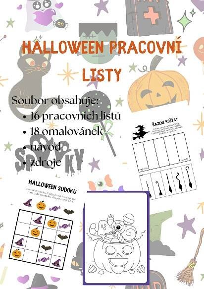 Halloween - pracovní listy | Inspirace (nejen) do školky