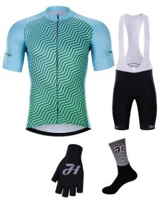 HOLOKOLO Cyklistický mega set - DAYBREAK - světle modrá/světle zelená/černá