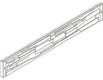 Plot Plotový systém Ferobet Granada, Deska poloviční oboustranná, 185 x 4,5 x 25 cm, Přírodní