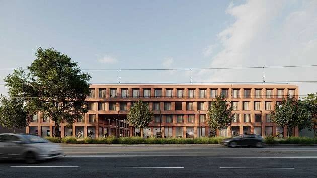Vizualizace nové moderní koleje v Olomouci