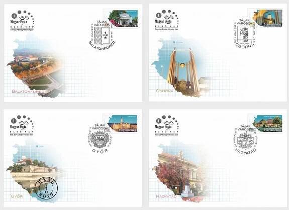 Maďarsko 2021 FDC Známky Maďarská města klášter Maďarské povstání 1956 - Filatelie