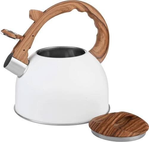 Čajník MagicHome, pískací, bílý, 2500 ml
