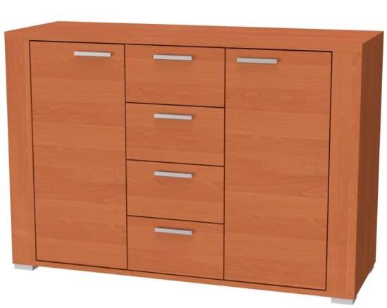 NÁBYTEK MIKULÍK s.r.o. ADEL 11 - komoda se šuplíky i dvířky, 120x83cm Dekor: olše