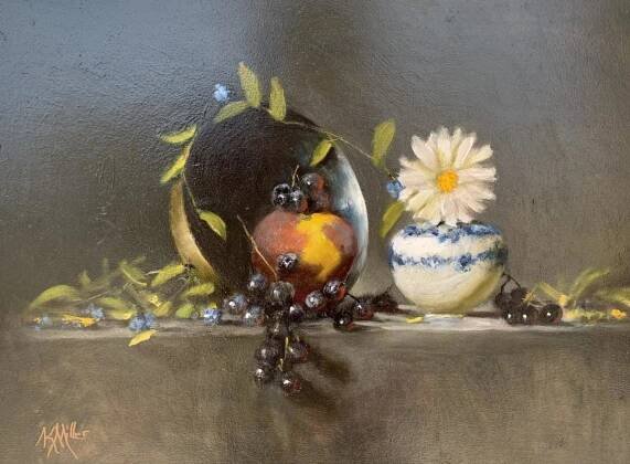 Peach | 12" x 14" | Kathryn Miller
