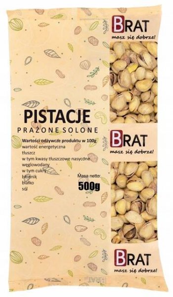 PISTÁCIE PRAŽENÉ SOLENÉ 500g Přírodní velké čerstvé