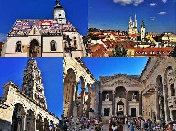 Zagreb and Split