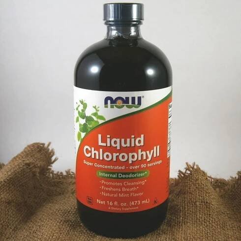 Now Foods Liquid Chlorophyll & Mint tekutý chlorofyl 473 ml