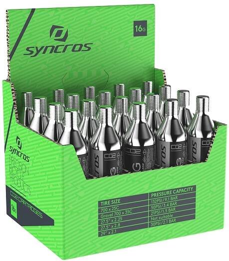 Náhradní bombička Scott SYN CO2 cartridge 16g thread. Silver 1 kus