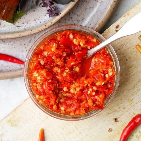 Sambal Oelek Recipe (Indonesian Paste with Chili)