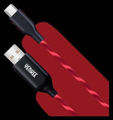 YENKEE YCU 341 RD LED USB C cable / 1m