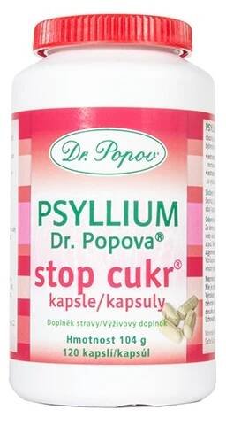 Psyllium Dr. Popova STOP CUKR kapsle, 120 ks - Dr. Popov