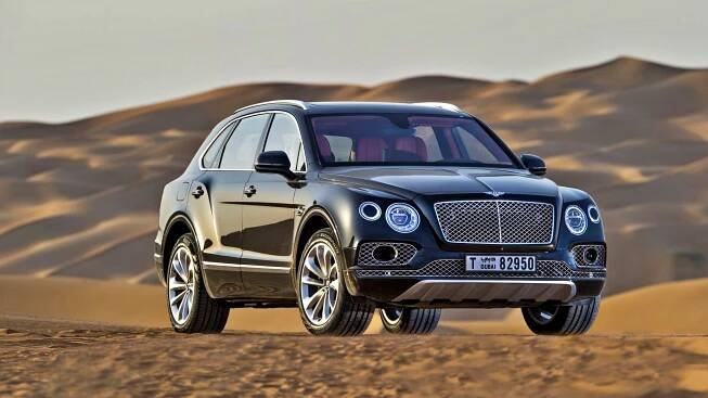 Blue Bentley Bentayga