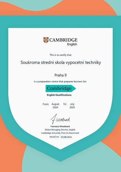 Cambridge English exams | Soukromá střední škola výpočetní techniky Praha