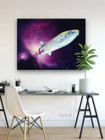 Spaced Out - Inspirational Entrepreneur Art - Motivational painted canvas wall art. Stoic philosophy for Home or Office