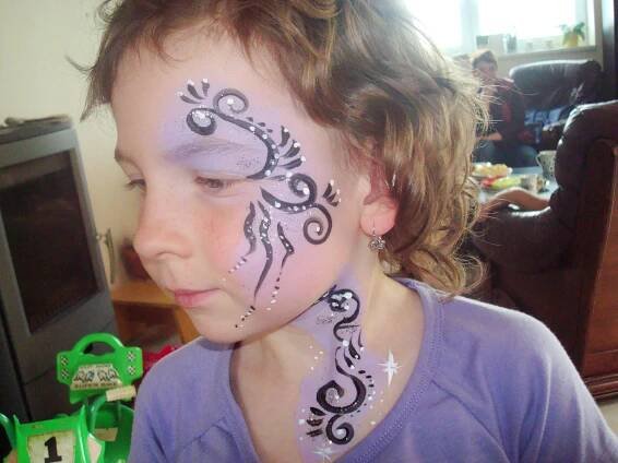 Malování dětí Opava, na obličej, na tělo, tetování, facepainting, bodypainting, Opava, Ostrava