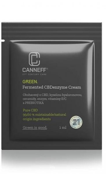 CANNEFF® GREEN. Fermentovaný CBDenzyme krém | Tester