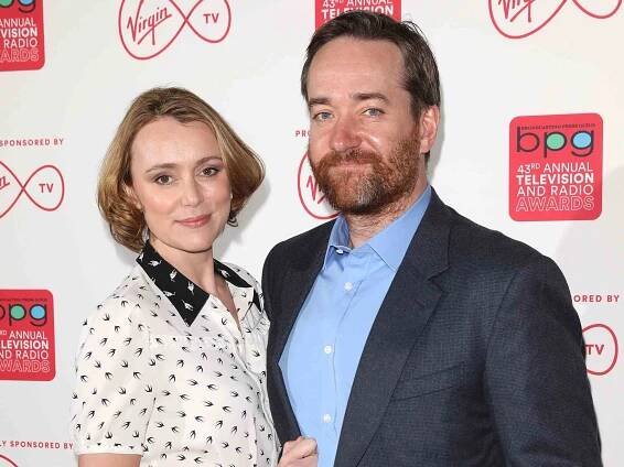 Keeley Hawes and Matthew MacFadyen attend the Broadcasting Press Guild Television & Radio Awards at Theatre Royal on March 17, 2017 in London, England