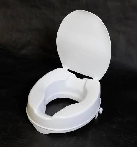Zvýšené sedátko na WC pro seniory 10 cm, bílá A0071001