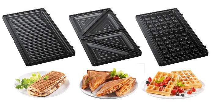 Sendvičovač Tefal UltraCompact 3v1 SW383D10 Nerezový/Černý