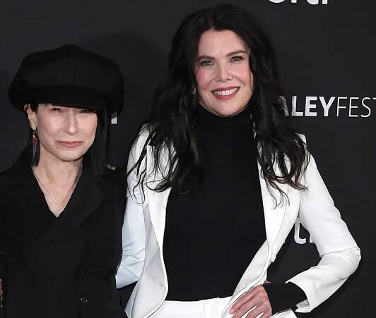 Amy Sherman-Palladino and Lauren Graham arrives at the 2025 PaleyFest LA -