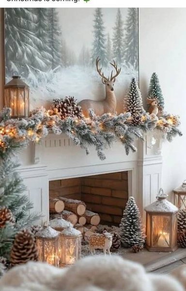 Pin by Kristi Felton on Christmas Things in 2025 | Christmas decor diy, Christmas mantel decorations, Christmas fireplace decor