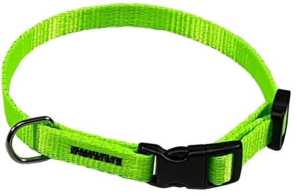 Obojek pro psa HUHUBAMBOO obojek NEON popruhový 1 x 18-26 cm, zelený