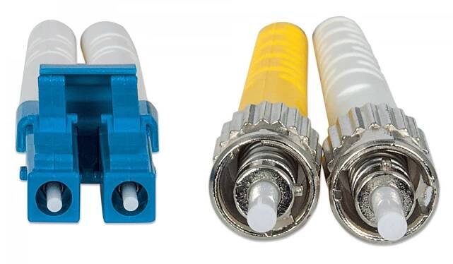 Intellinet 750011 optický kabel 2 m LC ST OS2 Žlutá