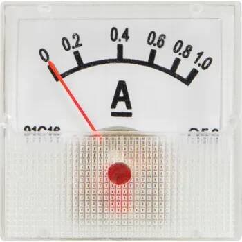 Analogový ampérmetr 1A MINI čtverec