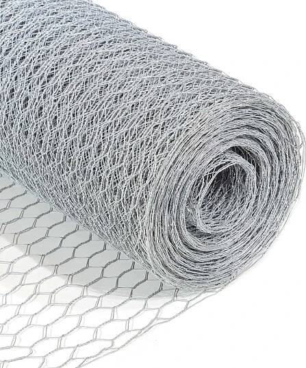 Drát pro voliéry Wiltec 1,1 x 2,1 m, drát pro králíky se šestihrannými oky 6,3 mm