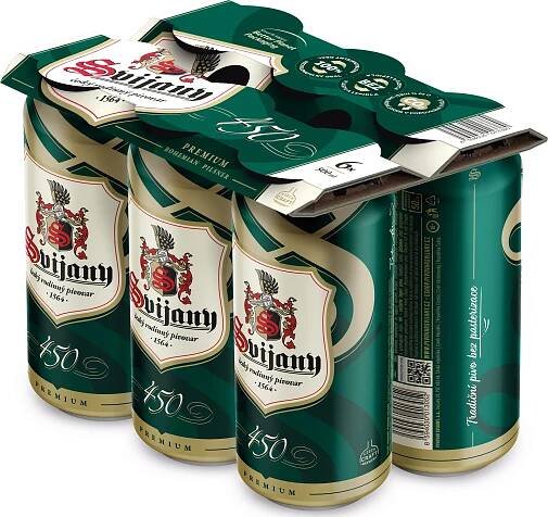 Pivovar Svijany Svijanský prémiový ležák 450 11° 6x 0,5 l plech