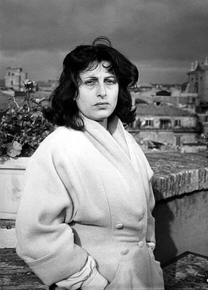 Anna Magnani Poses With Her Hands In Her Pockets On Her Home'S Terrace In Rome During The 1960S.