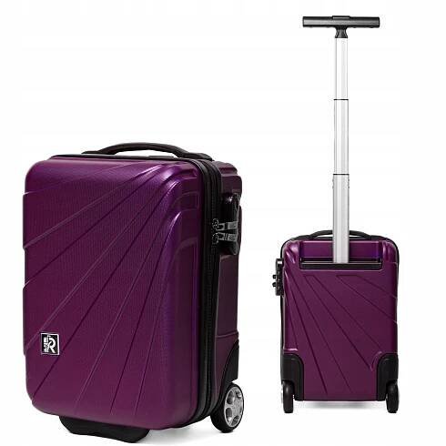 Kabinový cestovní kufr ARIES 40x25x20 Švestkový WIZZAIR RYANAIR