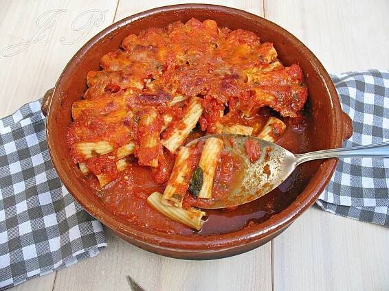 Zapečené plněné tortiglioni - fotografie receptu - TopRecepty.cz