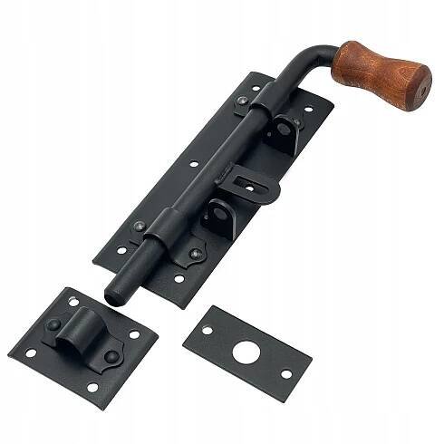 ZÁMEK DVEŘNÍ ZÁVOROVÝ 280 MM ČERNÝ