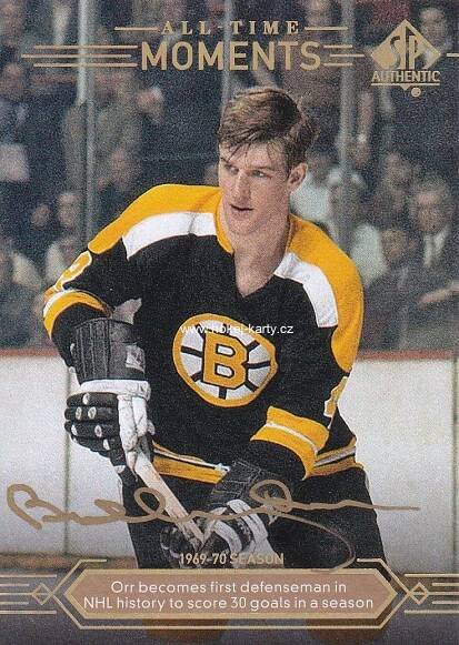 AUTO karta BOBBY ORR 14-15 SP Authentic All-Time Moments Limited Auto číslo 181