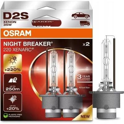 OSRAM XENONOVÁ VÝBOJKA XENARC D2S XN2 NIGHT BREAKER LASER +220% 66240XN2-2HB - Heureka.cz