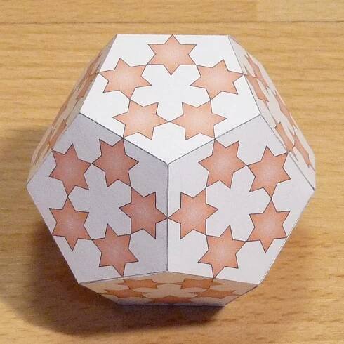 dodecahedron hexagram patern